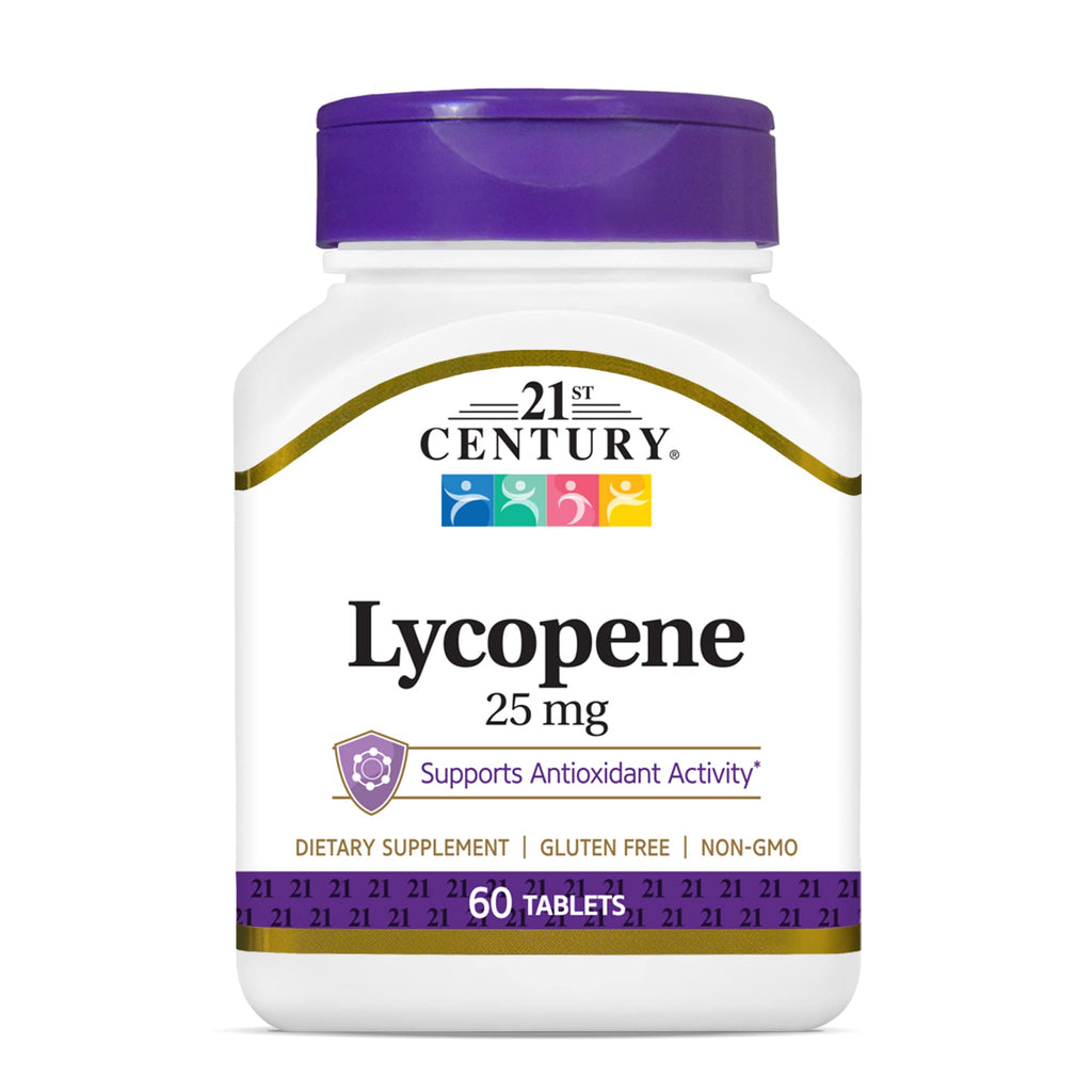 21st Century Lycopene 25 mg Tablets, 60 Count (22400)