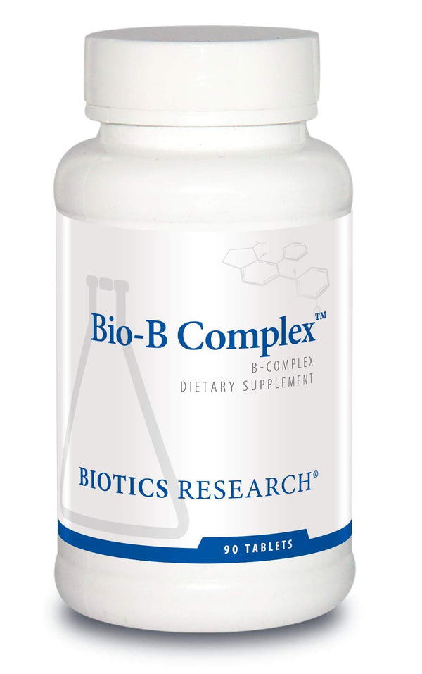 Biotics Research Bio B Complex High Potency B-Complex with Folate and Vitamins B2, B6 and B12 for Energy Production. Supports Cardiovascular Function, metabolic Pathways, Brain Health 90 Tabs