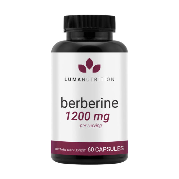 Luma Nutrition Berberine Supplement - Berberine HCL 1200mg Per Serving - Vegan, Gluten Free, Non-GMO - 60 Capsules