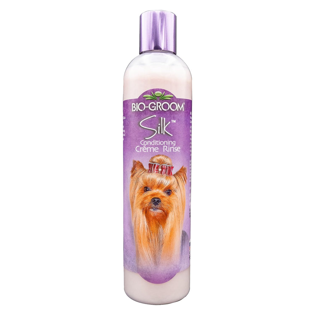 Bio-Groom Silk Creme Rinse Dog Conditioner - Conditioner for Dogs, Puppy Conditioner, Dog Conditioner Detangler, Dog Hair Conditioner - 12 Fl Oz 1-Pack