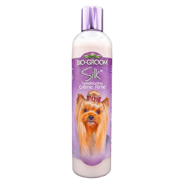 Bio-Groom Silk Creme Rinse Dog Conditioner - Conditioner for Dogs, Puppy Conditioner, Dog Conditioner Detangler, Dog Hair Conditioner - 12 Fl Oz 1-Pack