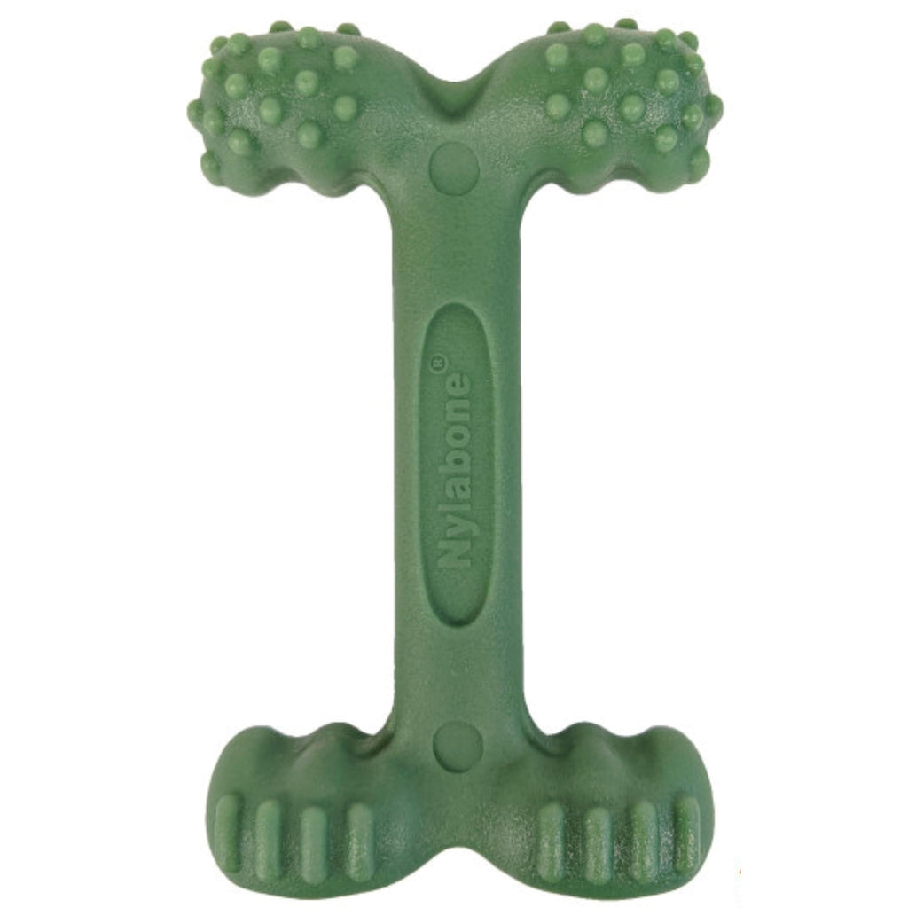 Nylabone Easy-Hold Dental Bone Power Chew Toy for Dogs, Dog Toys for Aggressive Chewers, Bacon Flavor, Large - Up to 50 lbs, 1 Count