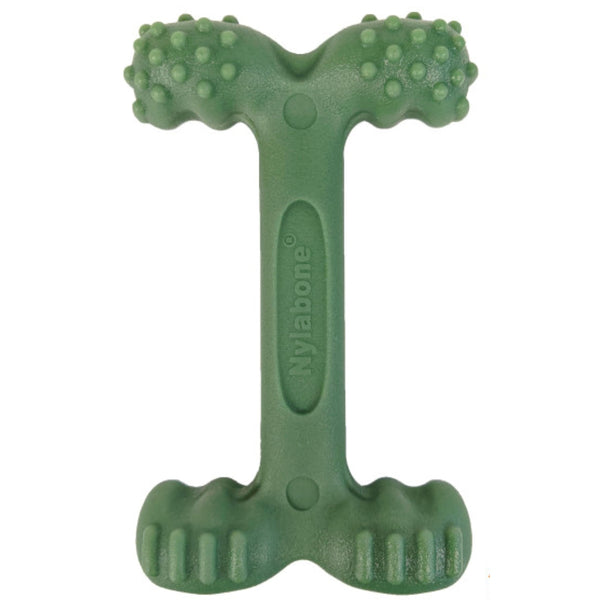 Nylabone Easy-Hold Dental Bone Power Chew Toy for Dogs, Dog Toys for Aggressive Chewers, Bacon Flavor, Large - Up to 50 lbs, 1 Count