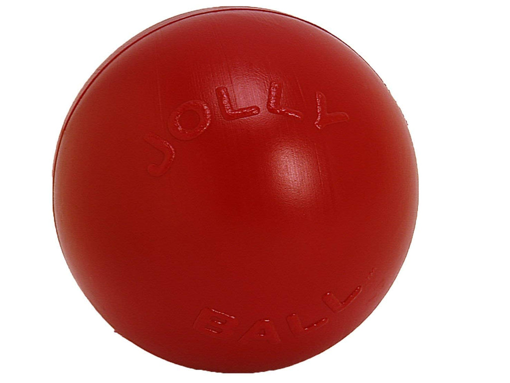 Jolly Pets Push-n-Play Ball Dog Toy, 10 Inches/Large, Red (310 RD)