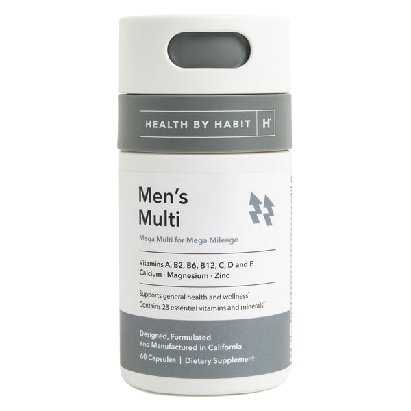 Health by Habit Mens Multi Supplement (60 Capsules) - 23 Essential Vitamins and Minerals, Supports General Health & Wellness, Non-GMO, Sugar Free (1 Pack)
