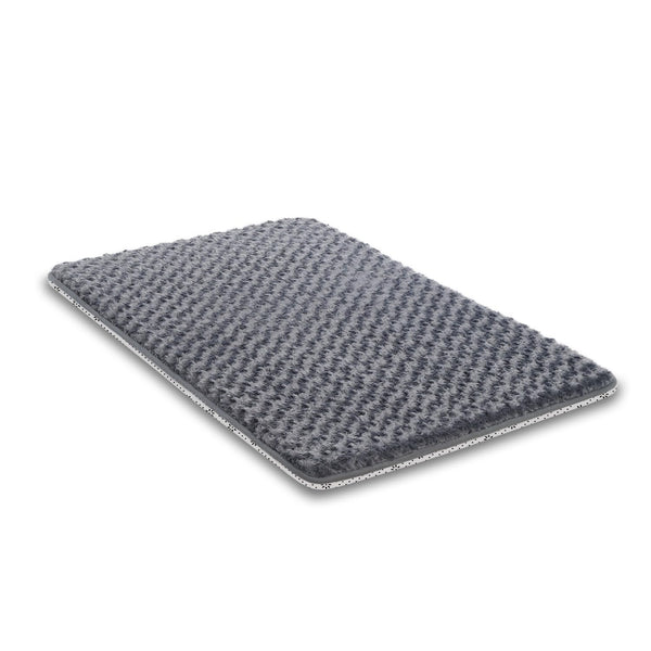Dog Bed for Crate High Resilience Foam Crate Pad Mat for Medium Large Dogs Washable Anti-Slip,35" x 22",Dark Gray