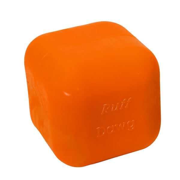 Ruff Dawg Dawg-Cube - Durable Chew & Fetch Toy for Dogs Made in The USA - Floats for Water Play - Bright Neon Colors for Easy Visibility