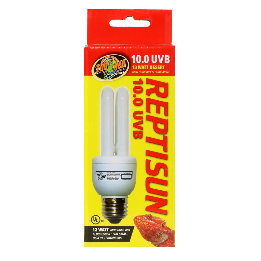 Zoo Med 25157 Reprising 10.0 UVB Compact 13W Fluorescent Lamp, Mini