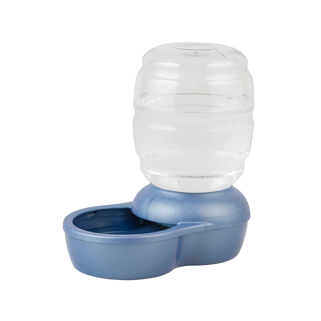 Petmate Replendish Gravity Waterer Cat and Dog Water Dispenser 0.5 GAL, Blue, Made in USA