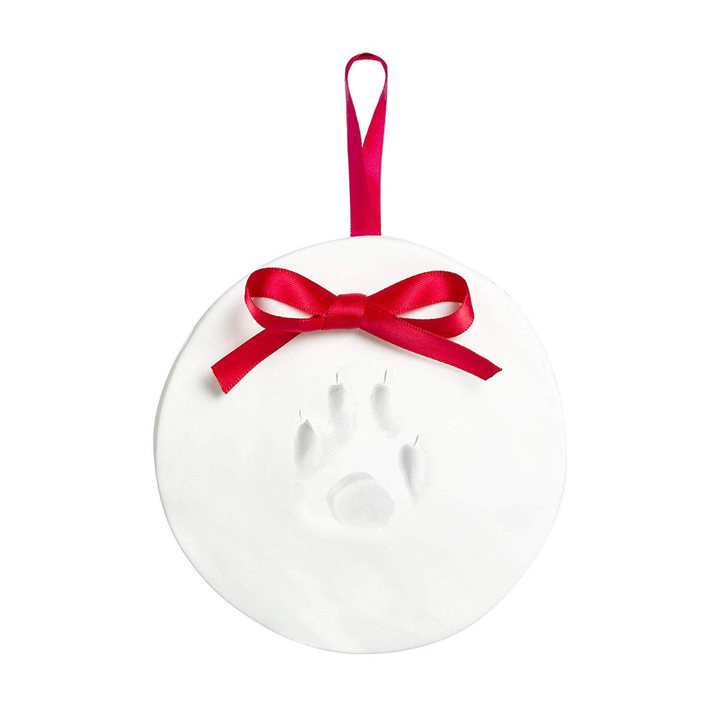 Kate & Milo Holiday Pawprints Christmas Ornament, DIY No Mess Clay Pawprint Impression Kit, Pet Memorial Keepsake, Dog or Cat Gift for Pet Parents, Christmas Stocking Stuffer for Pets