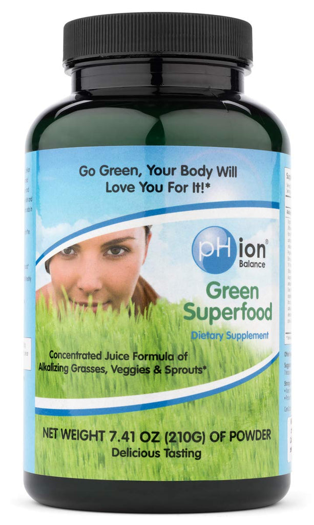PHion Balance, Green Superfood Powder, 210-Gram