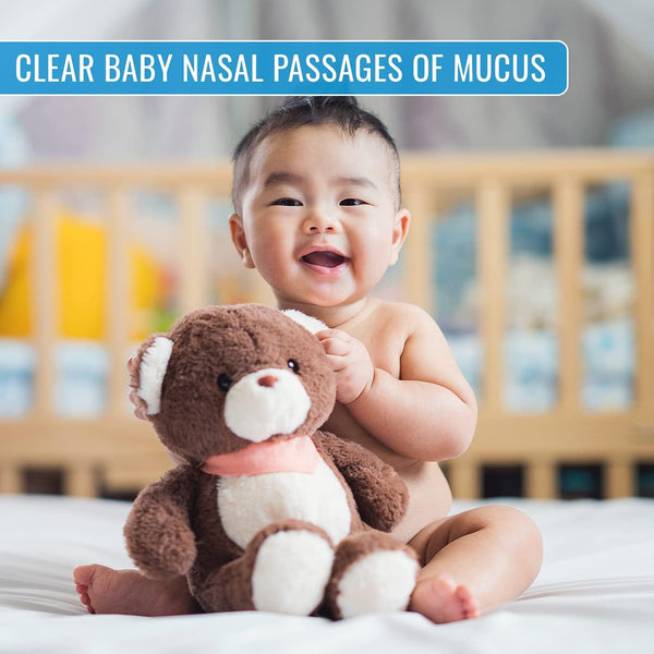 DMI Reusable Nasal Aspirator for Baby & Ear Bulb Syringe for Infant - Gentle Mucus Removal Suction to Clear Airway & Nasal | Baby Congestion Relief Nose Sucker For Baby