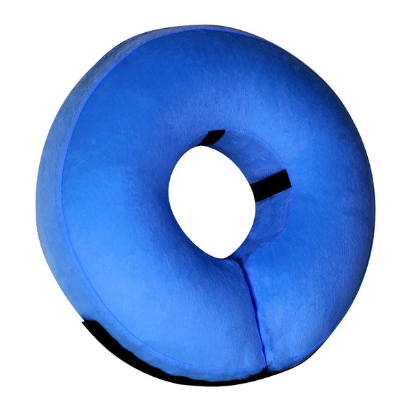 Tonqixope Inflatable Dog Cone Collar-Soft Protective Cone for Dogs After Surgery,Dog Donut Collar for Large Medium Small Dogs and Cats (Blue,Large)
