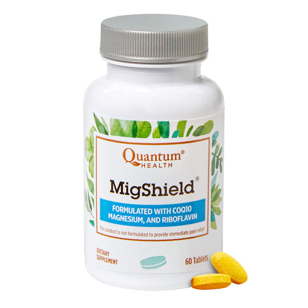 Quantum Health MigShield Magnesium Supplements with Riboflavin & CoQ10, The Power of Magnesium in Easy-to-Take Tablets For Effective Results, 60 Tablets, 30-Day Supply