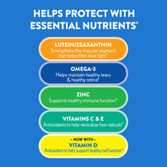 Ocuvite Eye Vitamin & Mineral Supplement, Contains Zinc, Vitamins C, E, Omega 3, Lutein, & Zeaxanthin, 90 Softgels (Packaging May Vary)