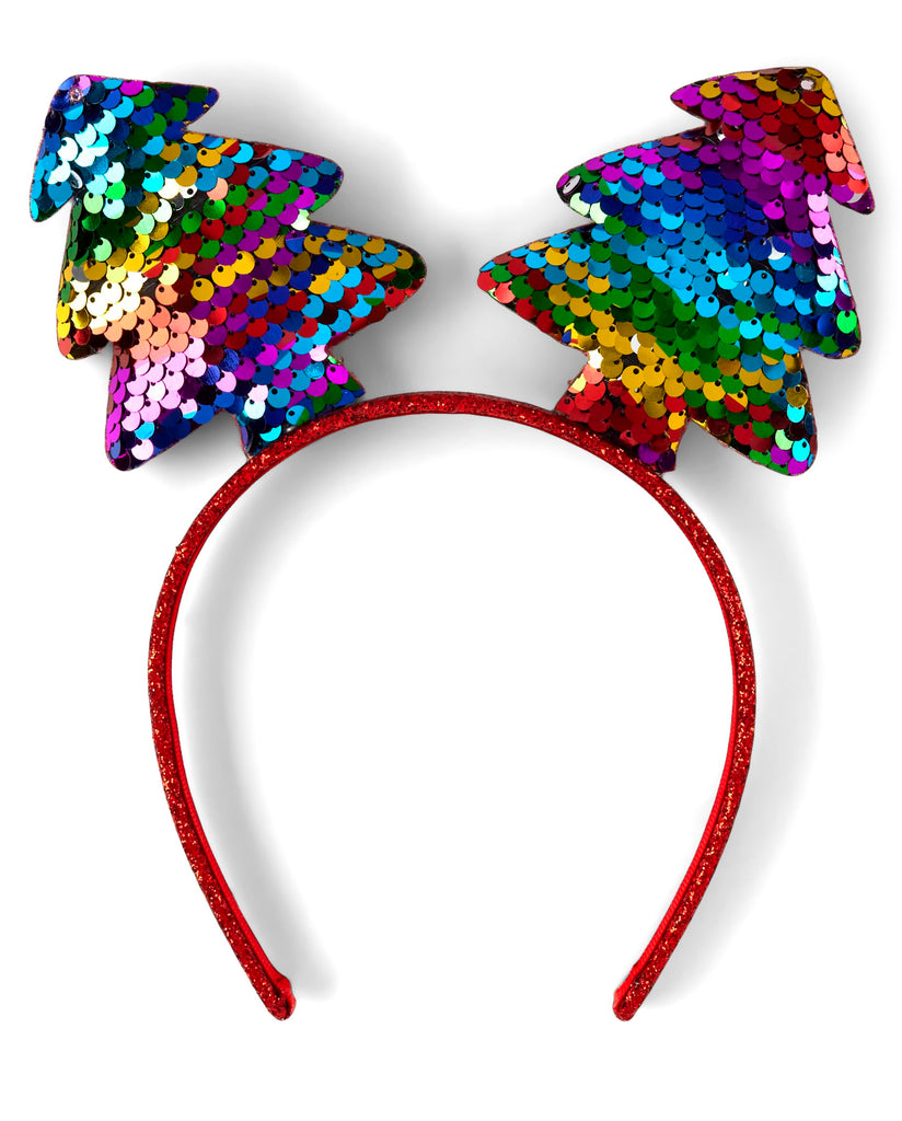 The Children's Place Girls' Christmas Hair Accessories, Headband, Clips and Bow, Multi CLR, NO_Size