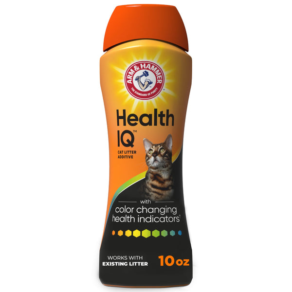 ARM & HAMMER Health IQ Cat Litter Additive, with Color Changing Health Indicators, Works with Most Litter, 10 oz