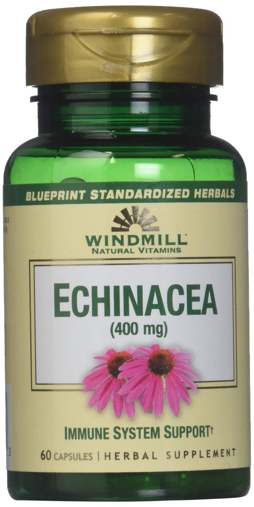 Windmill Echinacea 400mg Capsules, 60 Count (Pack of 1)