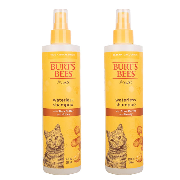 Burt's Bees for Pets Waterless Cat Grooming Spray with Shea Butter and Honey, 99.3% Natural Origin Formulas, Dry Shampoo, Kitten Supplies, 10oz