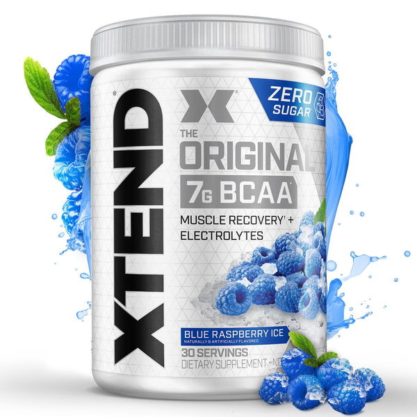 Xtend XTEND Original BCAA Powder 7g BCAA and 2.5g L-Glutamine, Sugar Free Post Workout Muscle Recovery Drink with Amino Acids for Men & Women, 30 Servings