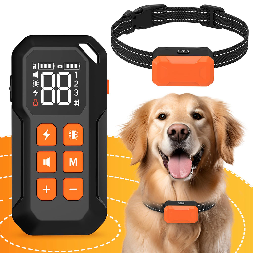 Wireless Dog Fence,Electric Fence for Dogs,Dogs Training Collar with Remote Control,Up to 985ft Adjustable,Dog Fences Wireless Ipx7 Waterproof