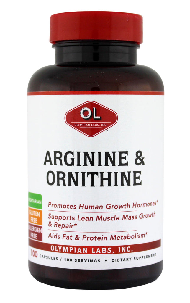 Olympian Labs Arginine, 500mg & Ornithine, 250mg
