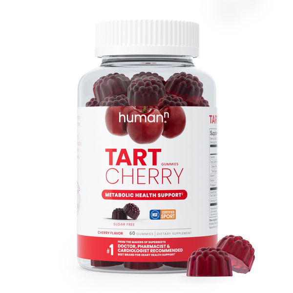 humanN Tart Cherry Gummies - Uric Acid, Immunity, Inflammation & Metabolic Health Support – NSF Certified Sport, Powerful Antioxidant & Non-GMO - from Maker of SuperBeets - 60 Sugar-Free Vegan Gummies