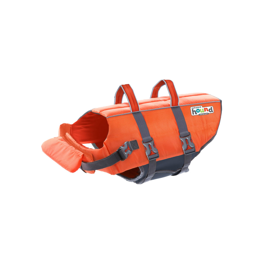 Outward Hound Granby Splash Dog Life Jacket, High-Buoyancy Dog Life Vest for Swimming, Boating, and Water Safety, Medium, Orange