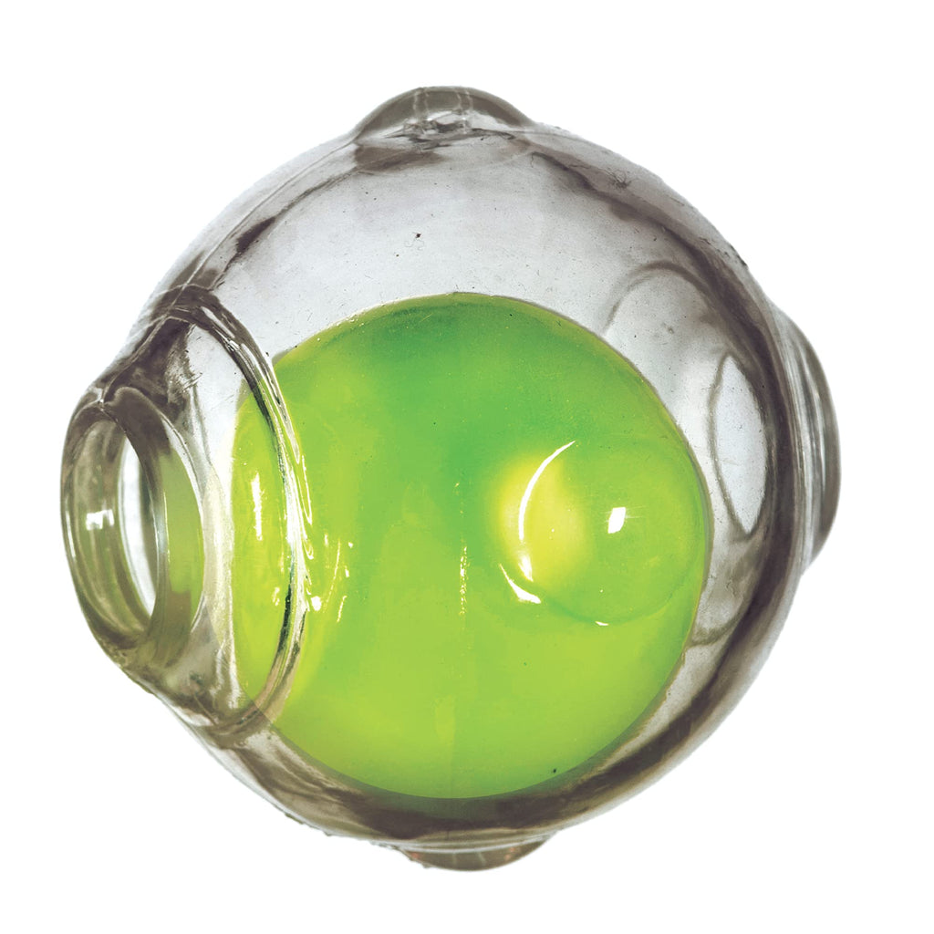 Chase 'n Chomp Amazing Squeaker Ball Toy for Pets (Clear)