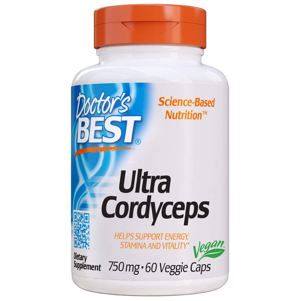 Doctor's Best Ultra Cordyceps Non-GMO, Vegan, Gluten Free, Soy Free, 60 Veggie Caps