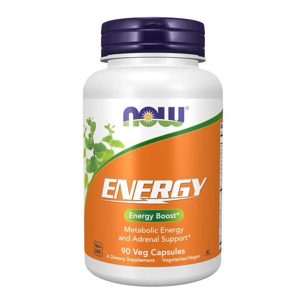 NOW Foods Supplements, Energy Dietary Supplement (lncludes B Vitamins, Green tea, Panax Ginseng and Rhodiola), 90 Capsules