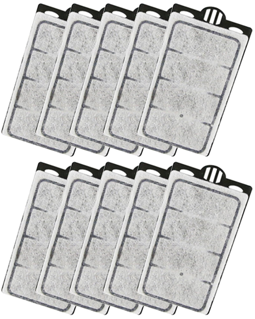 Moonorange 10 Pack Auqarium Filter Replacement Plates, Turtle Tank Filter Sponges, Suitable for 3.5W 280L/H Low-Water Filter