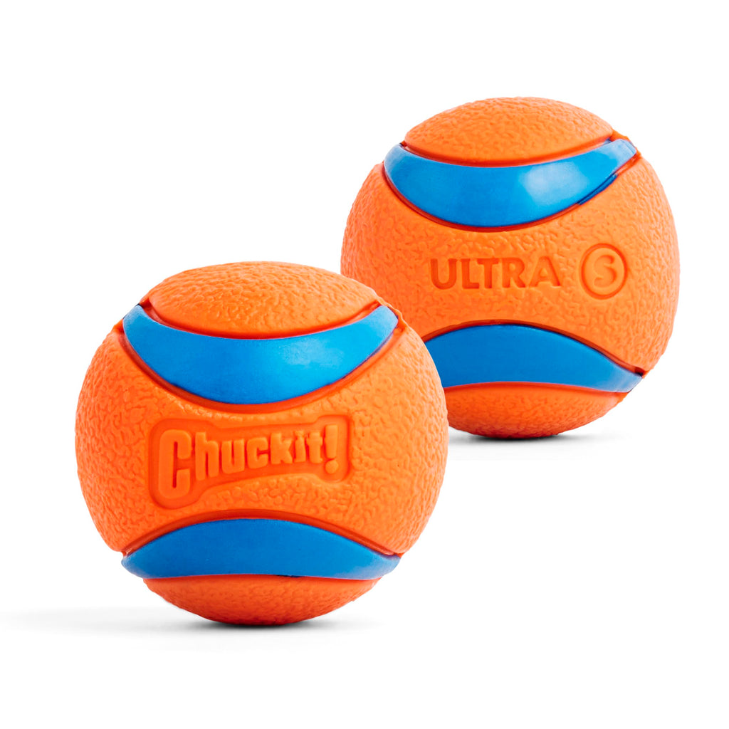 Chuckit! Ultra Ball Dog Toy, Balls for Dogs to Fetch, Durable Rubber, Small 2-inch, Pack of 2
