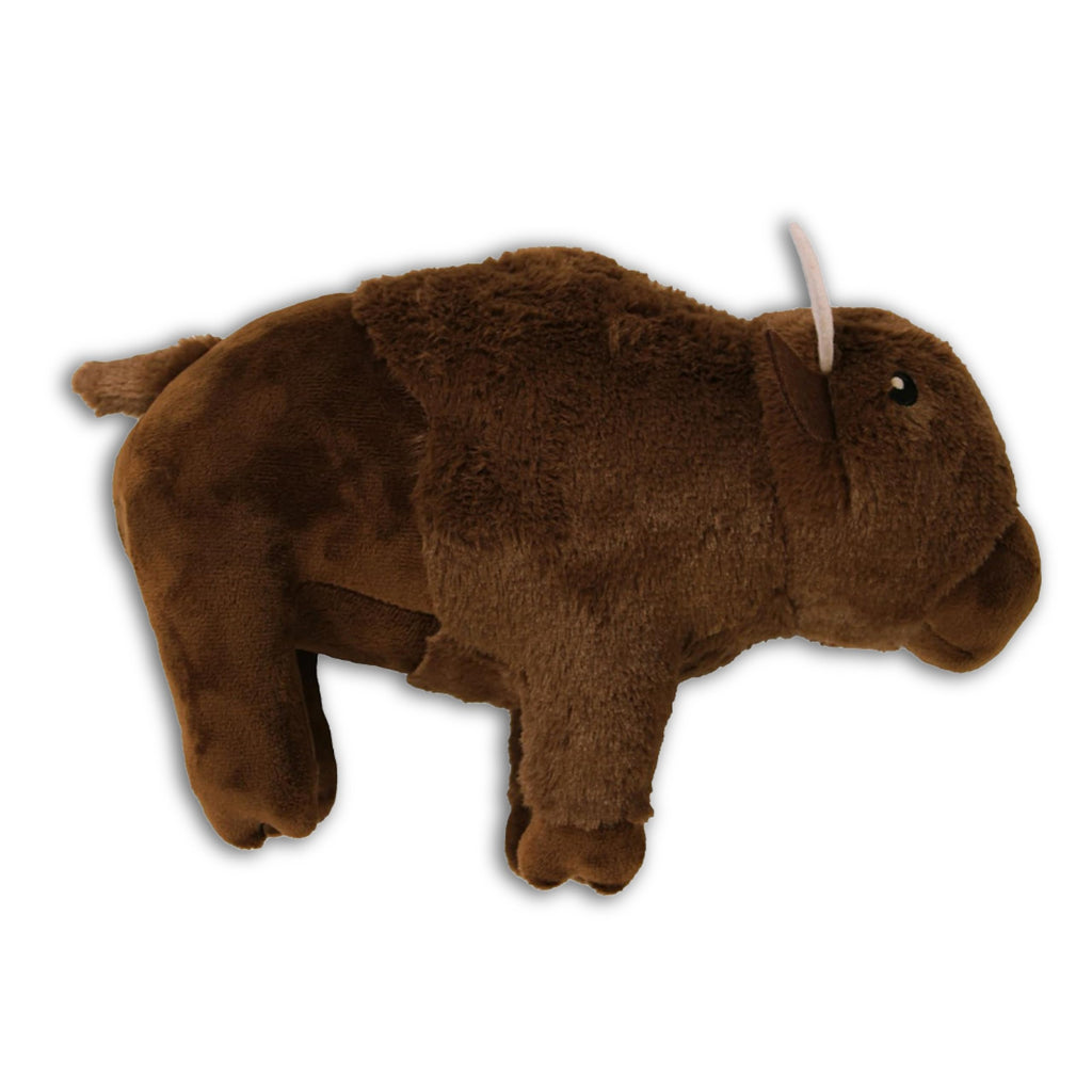 design LAB, Inc. Official Yellowstone Merchandise | Bison Shaped Plush Toy - Large Stuffed Animal for Dogs | Soft Plushie with a Squeaky Chuckle Sound