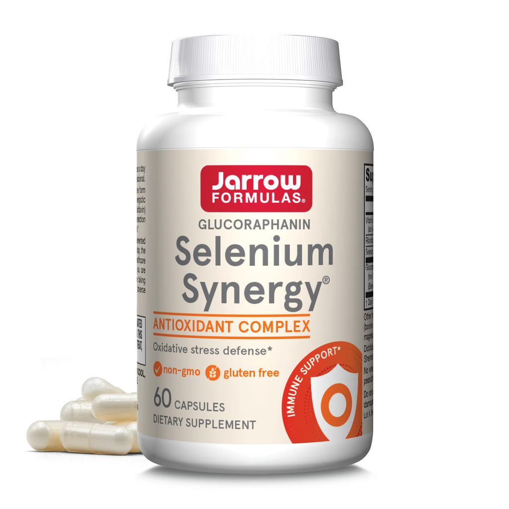 Jarrow Formulas® Selenium Synergy Antioxidant Complex, Dietary Supplement, Immune Support and Oxidative Stress Defense, 60 Capsules, Up to 60 Day Supply