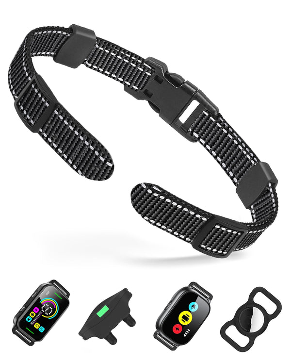 Dog Collar Replacement Strap for Shock, Bark & Training Collars - Adjustable Reflective Nylon Strap, Durable E-Collar Band Compatible with Most Training Receivers (Fits Small, Medium, Large Dogs)