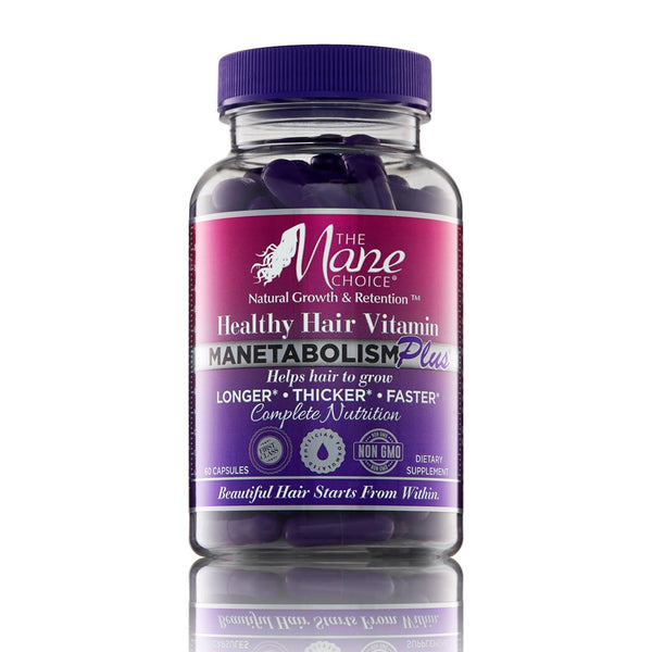 The Mane Choice MANETABOLISM Plus Healthy Hair Growth Vitamins - Supplements for Longer, Thicker, Healthier Hair - Hair Skin & Nails Vitamins for Women & Men (60 Capsules) Packaging May Vary