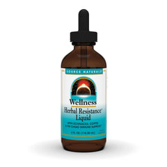 Source Naturals Wellness Herbal Resistance Liquid Immune Defense Supplement and Immunity Booster with Echinacea, Elderberry and Yin Chiao - 4 Fluid Oz