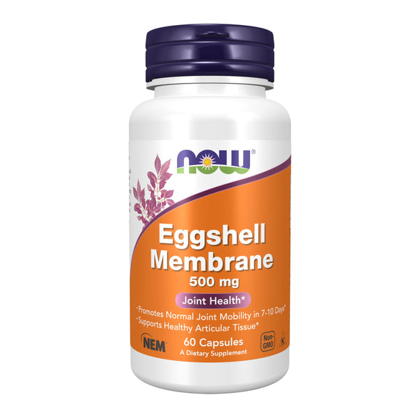 NOW Foods Supplements, Eggshell Membrane (A Unique Biological Matrix Composed of Major Joint Constituents) 500 mg, 60 Veg Capsules