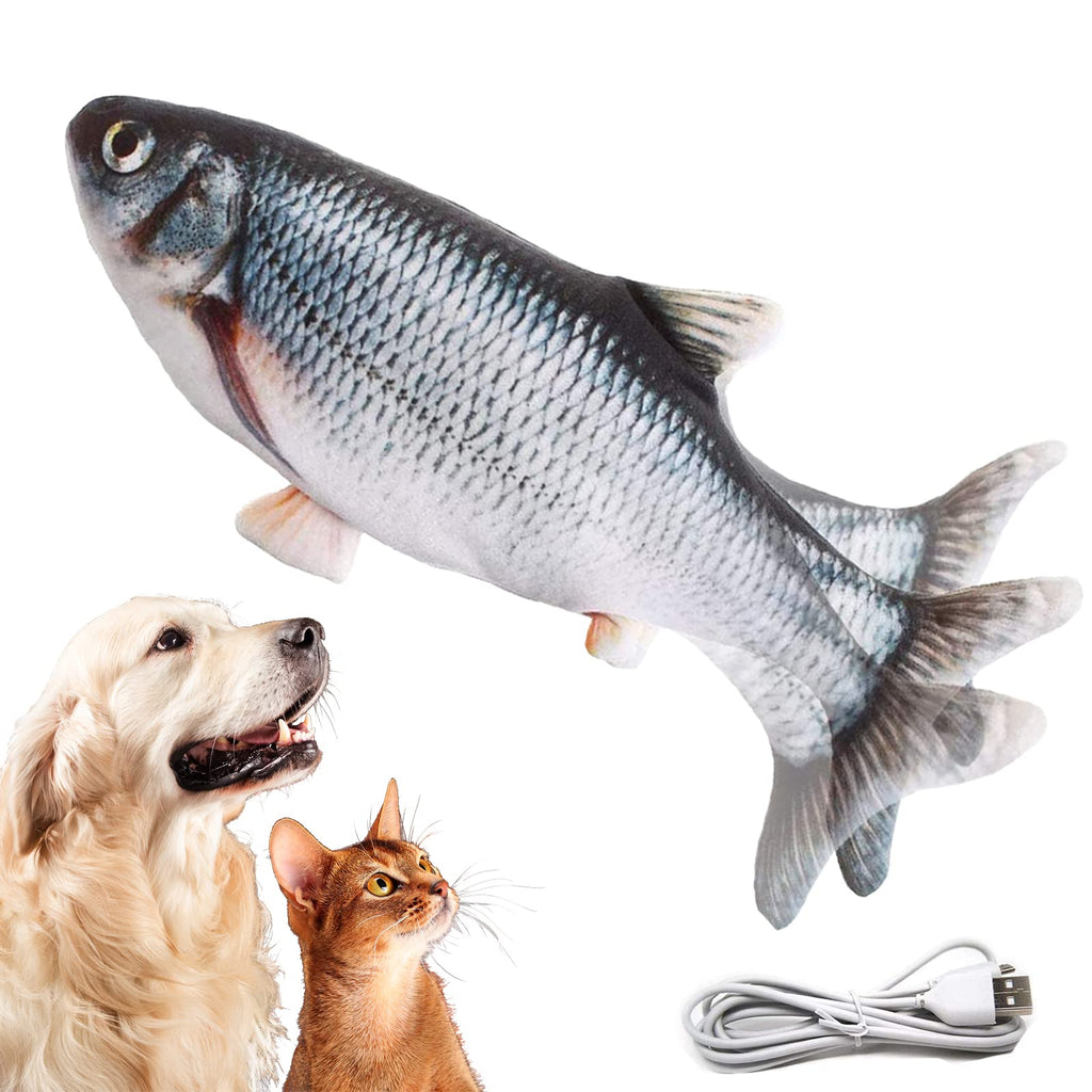 VAIZIQ Flopping Fish Electric Dog Toy, Realistic Flopping Fish Dog Exercise Toy, Interactive Pet Toys for Small and Medium Dogs