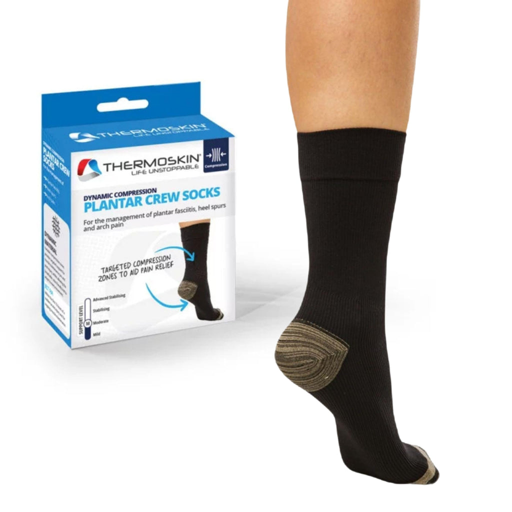 Thermoskin Plantar FXT Compression Socks, Crew, Medium