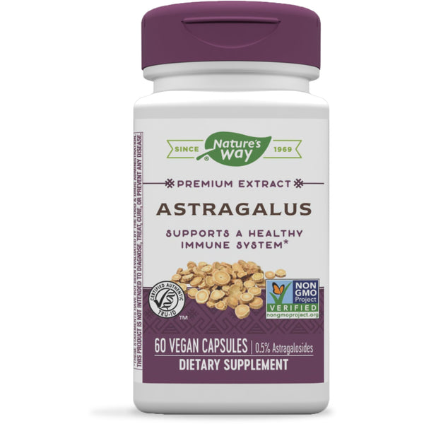 Nature's Way Premium Astragalus Root Extract, Immune Support*, 60 Vegan Capsules