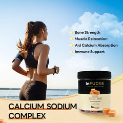 BN Healthy Calcium Chews, 500IU with Vitamin D3, 500 mg Calcium for Bone Health & Strength, Minerals Complex, Gentle Digestion, Sugar Free, Gluten Free, Caramel Flavor, 60 Counts