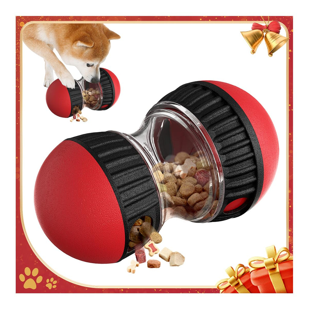 Mankoda Interactive Dog Puzzle Toys, Brain Stimulation Rolling Treat Dispenser Ball & Slow Feeder Combo for Dogs to Keep Them Engaged and Busy