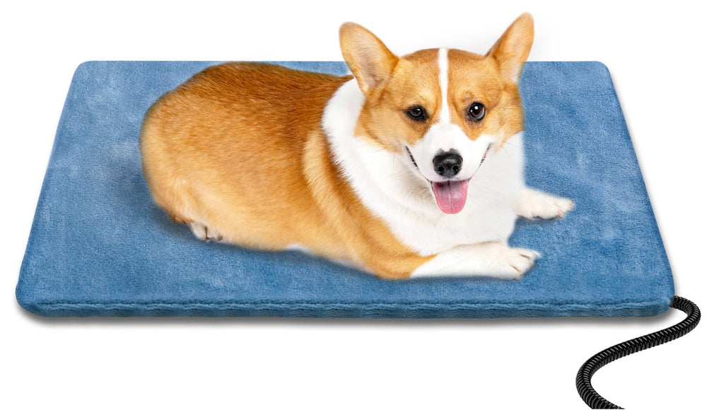 Yicostar Pet Heating Pad for Cats & Dogs - Indoor/Outdoor Warming Pad, Waterproof & Chew Resistant, Perfect for Puppy & Kitten - 18*18inch
