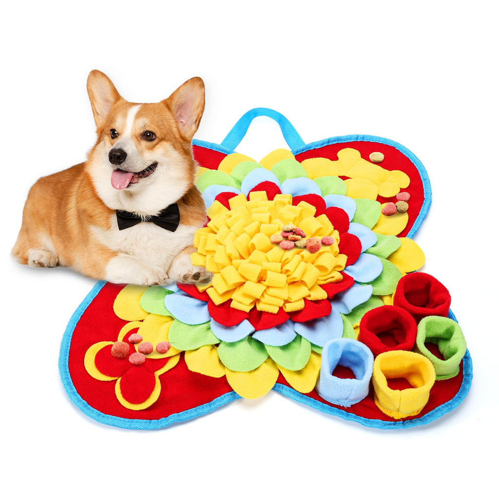 ORIA Snuffle Mat for Dogs, Interactive Dog Feeding Mat for Boredom, Dog Puzzle Toy Digging Toy Treat Game for Large Small Breed, Encourages Foraging Skills, Slow Eating, Stress Relief, 20''x20''