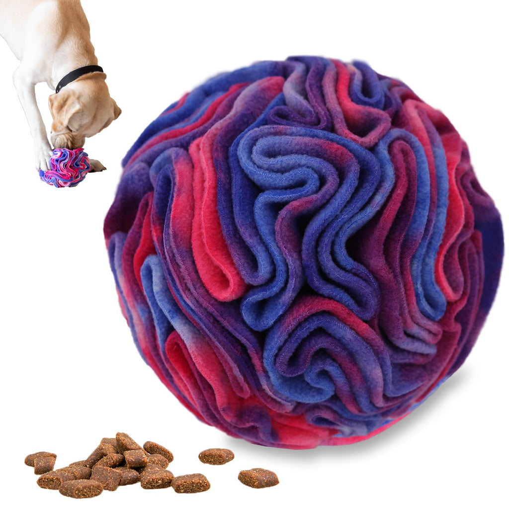 Ablechien Snuffle Ball for Dogs, Find Hidden Food, Interactive Dog Toys for Boredom, Soft Polar Fleece Machine Washable, Relief Anxiety, Sniffle Ball