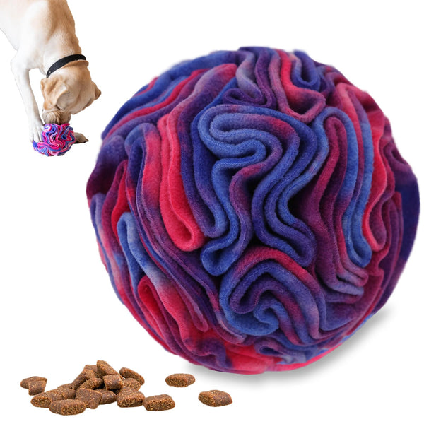 Ablechien Snuffle Ball for Dogs, Find Hidden Food, Interactive Dog Toys for Boredom, Soft Polar Fleece Machine Washable, Relief Anxiety, Sniffle Ball