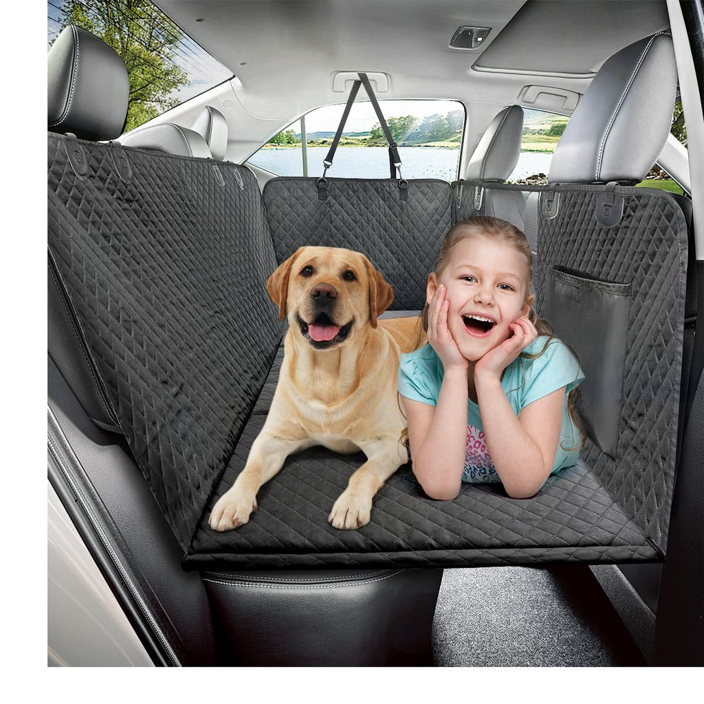 Vailge Dog Car Seat Cover, Back Seat Extender for Dogs,Dog Hammock for Car Backseat, Non Inflatable Dog seat Cover for Back seat,Hard Bottom Back Seat Protector for Cars,Trucs & SUVs
