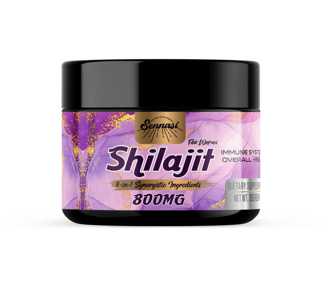 800Mg Shilajit Pure Himalayan Organic, Shilajit Resin Maximum Potency Gold Grade, Shilajit Supplement with 8-in-1 Natural Blend & 85+ Trace Minerals for Women, Energy & Immunity,30 Grams